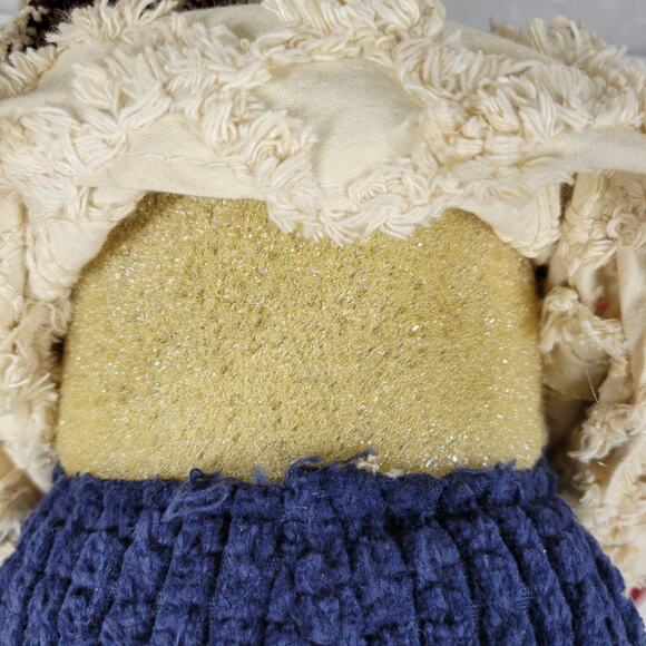 VINTAGE Holiday Snowman 16" White Hand Painted Porcelain Winter Standing Doll - Picture 7 of 14